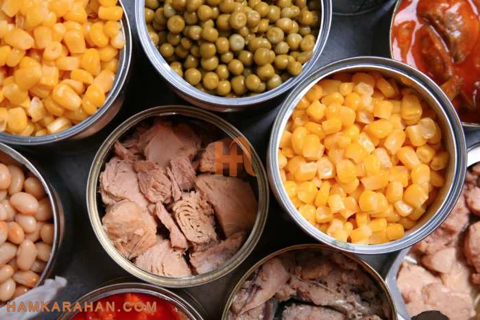 فلزات به کار رفته در قوطی مواد غذایی